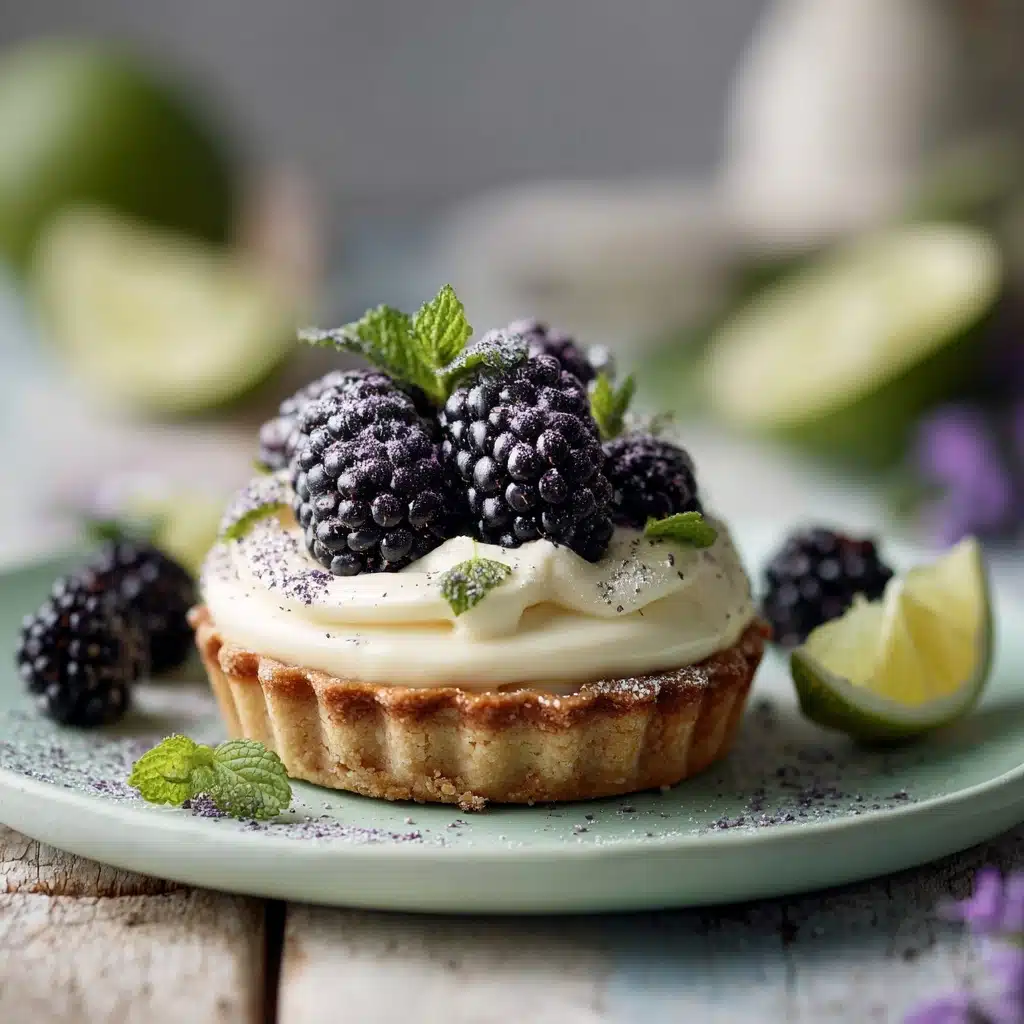 Mini Key Lime Pies with Blackberry Recipe - Recipe Image