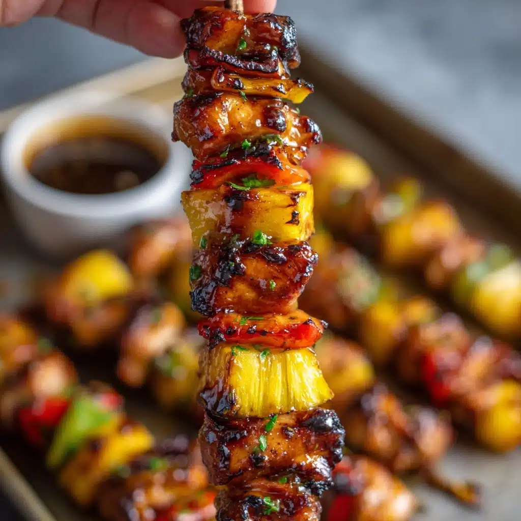 BBQ Pineapple Chicken Kabobs Recipe - Recipe Image