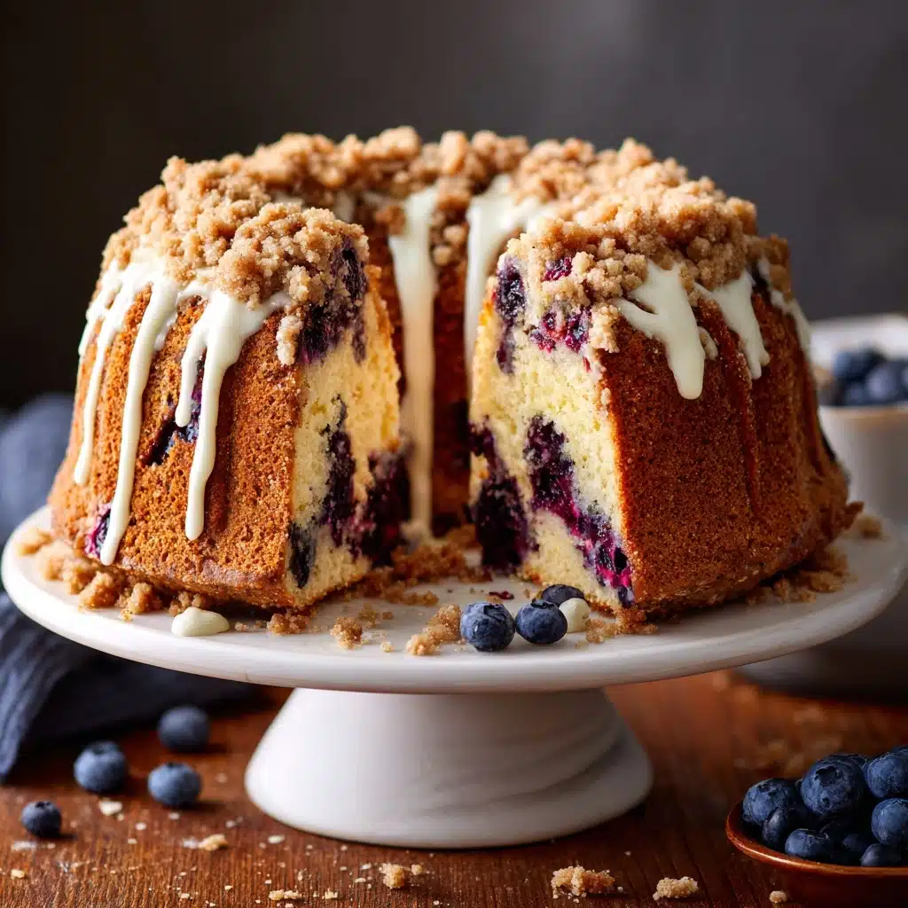 Brown Sugar Blueberry Coffee Cake Recipe - Recipe Image