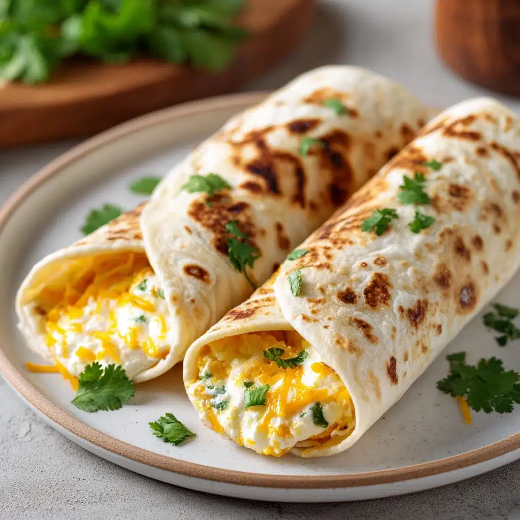 Cheesy Garlic Chicken Wraps Recipe - Recipe Image