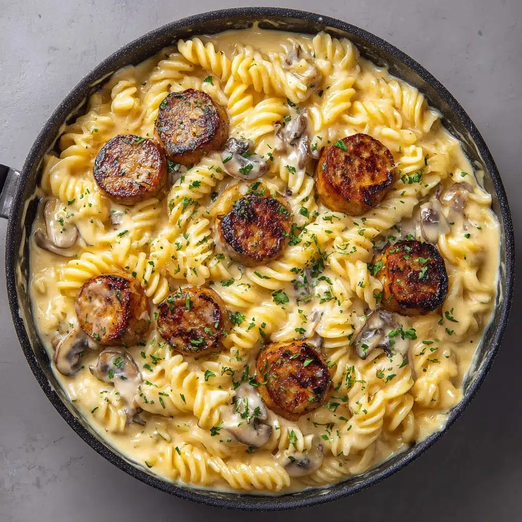 Creamy Pepper Jack Chicken & Sausage Pasta Recipe - Recipe Image