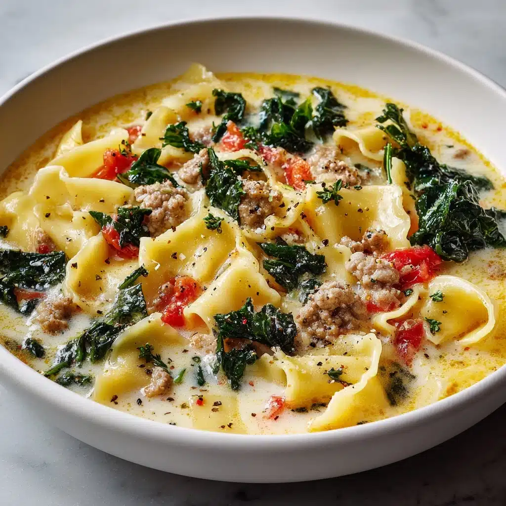 Creamy Alfredo Lasagna Soup Recipe - Recipe Image