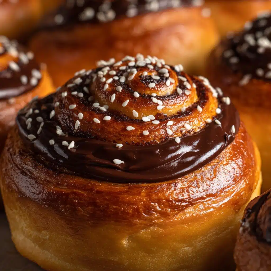 Nutella Halva Babka Buns Recipe - Recipe Image