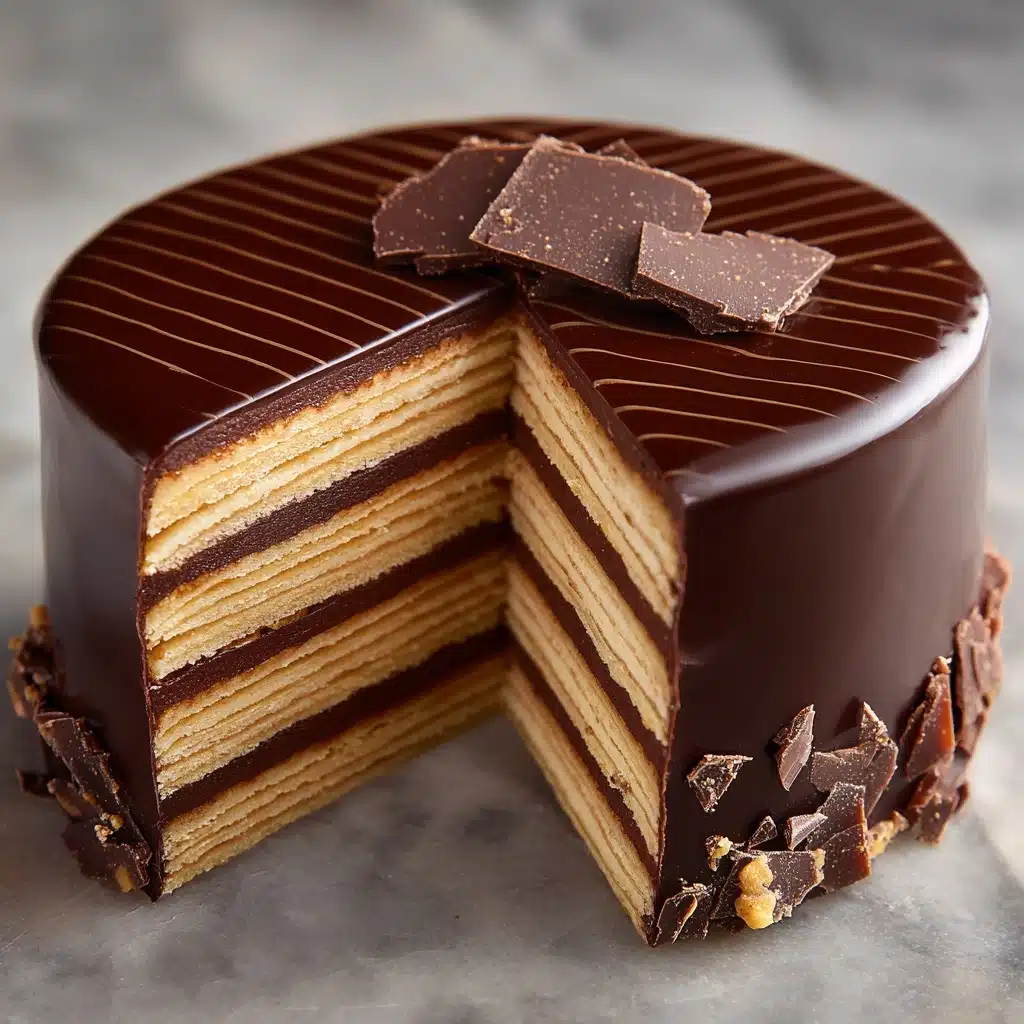 No-Bake Chocolate Biscuit Cake Recipe - Recipe Image