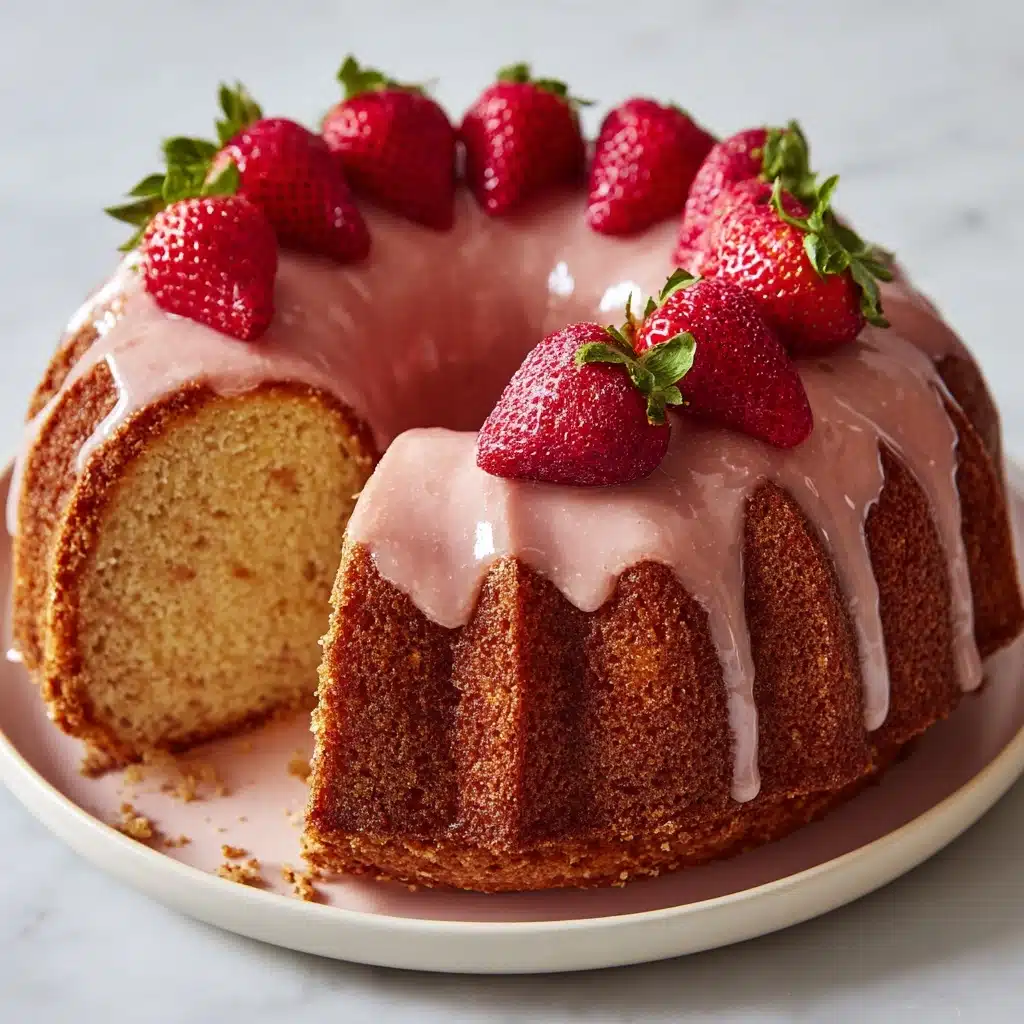 Strawberry Buttermilk Pound Cake Recipe - Recipe Image