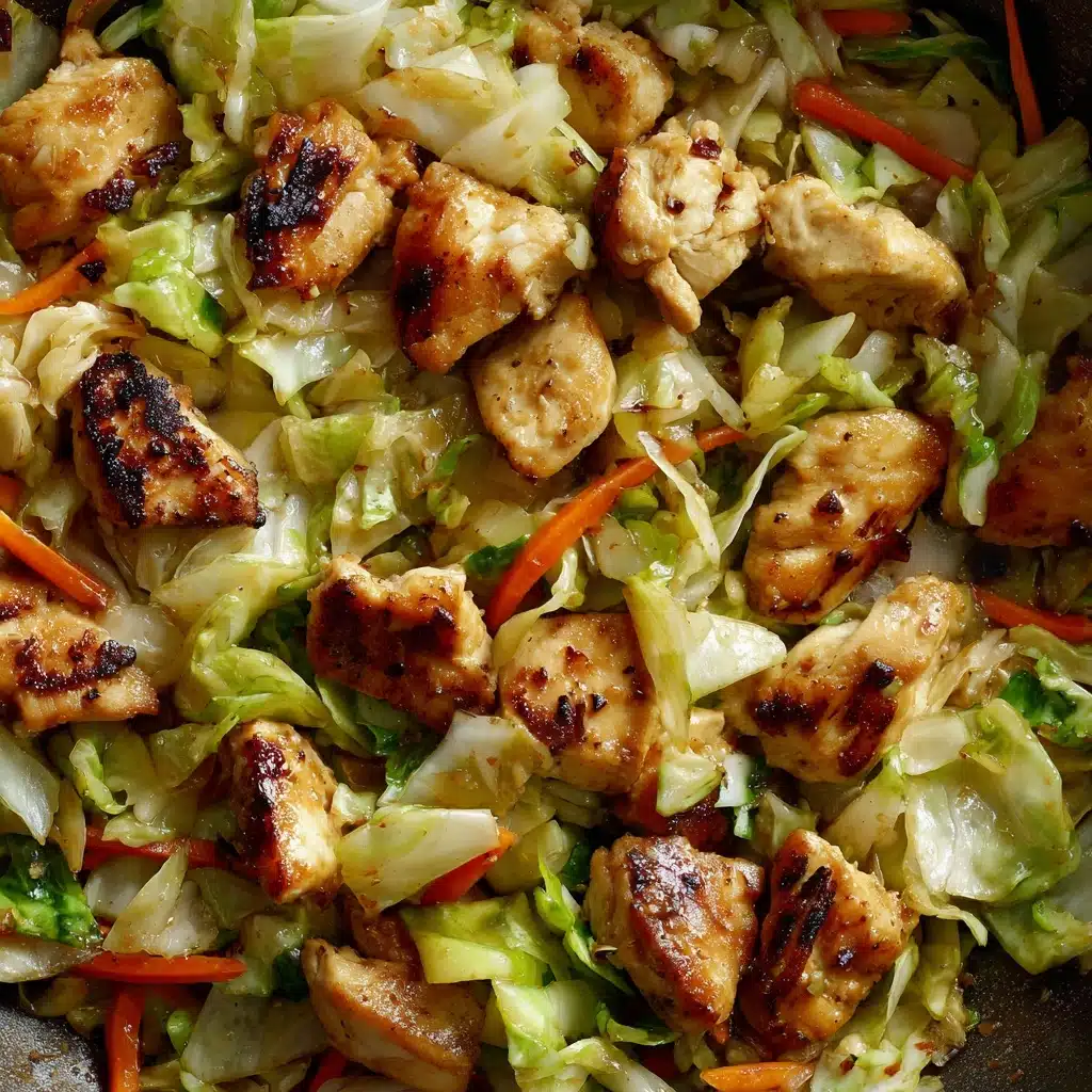 Cabbage Sautéed with Chicken Recipe - Recipe Image