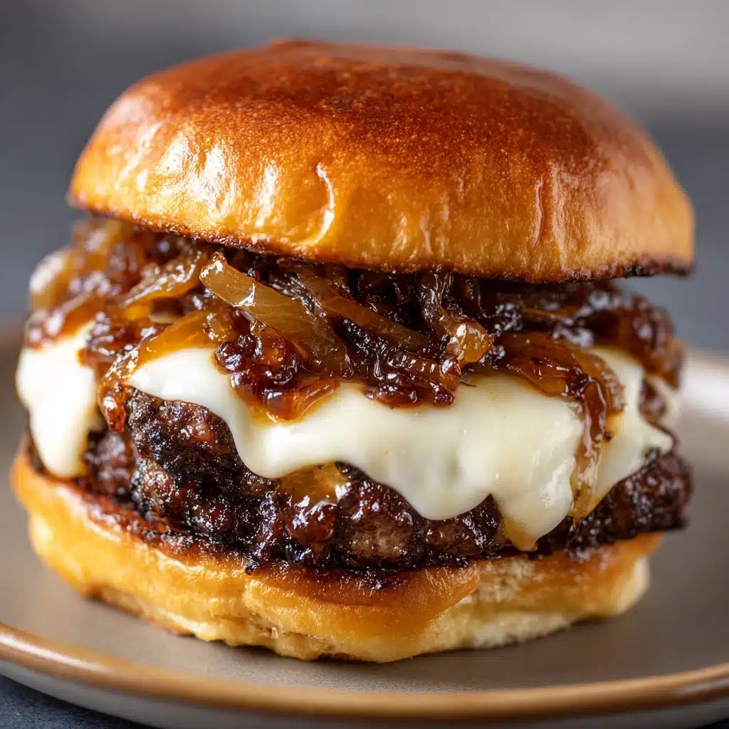 Caramelized Onion and Cheese Steak Sandwich Recipe - Recipe Image