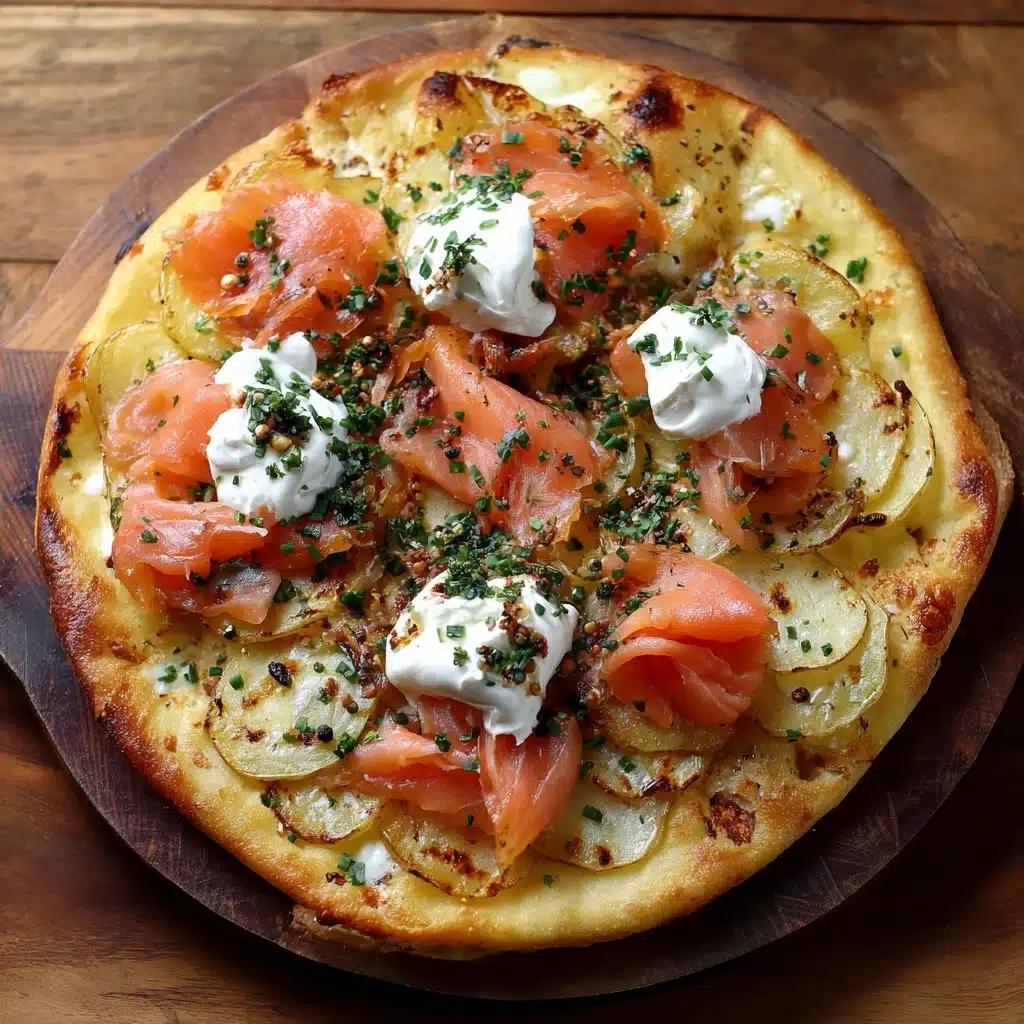 Smoked Salmon Potato Pizza Recipe - Recipe Image