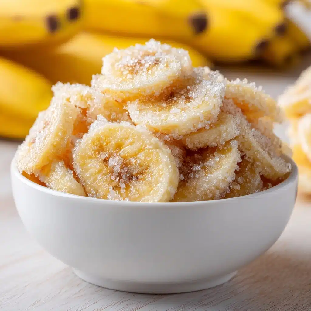 Cinnamon Sugar Air Fryer Banana Chips Recipe - Recipe Image