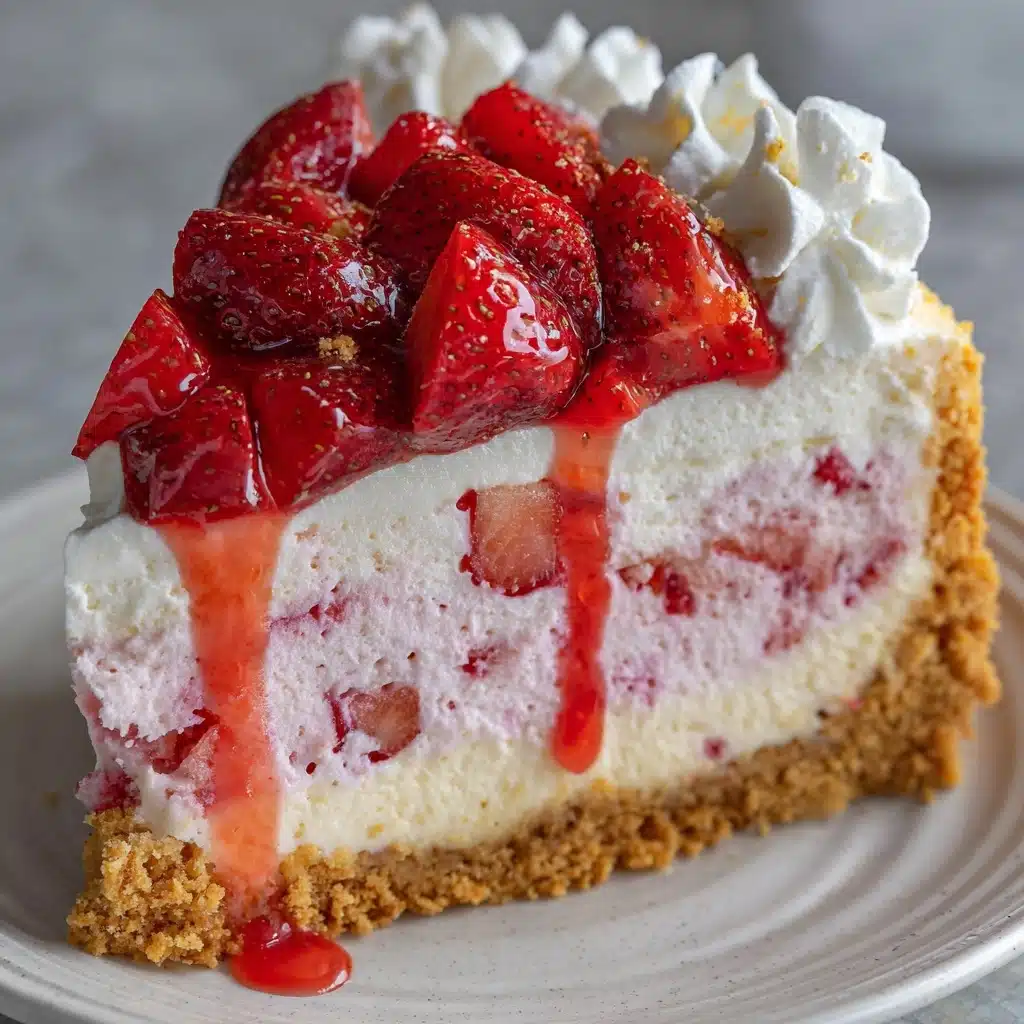 Tropical Strawberry Split Cake Recipe - Recipe Image
