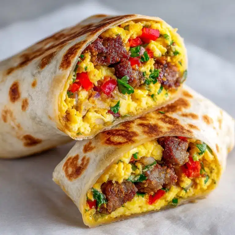Freezer Breakfast Burritos Recipe