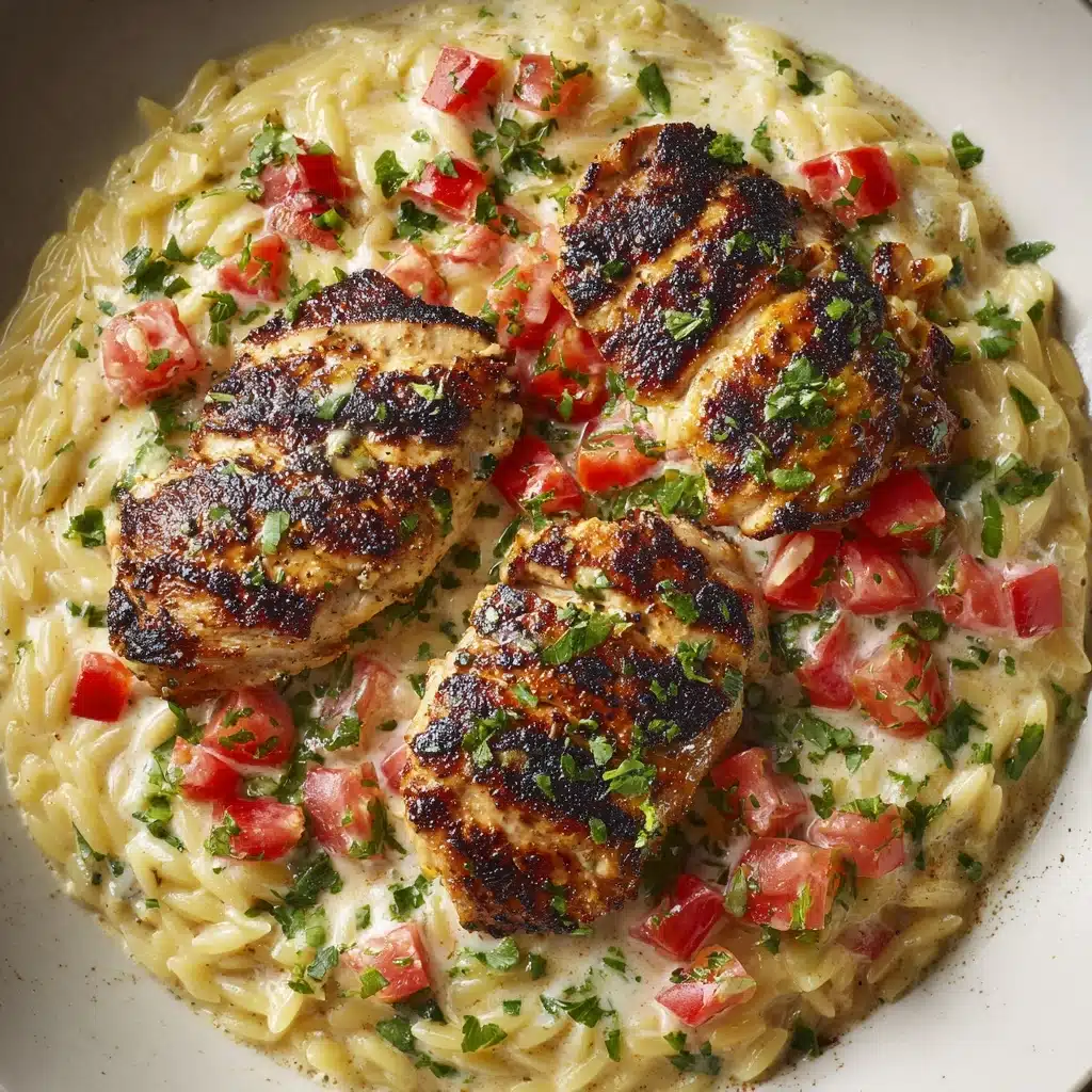 Creamy Parmesan Chicken and Orzo Recipe - Recipe Image