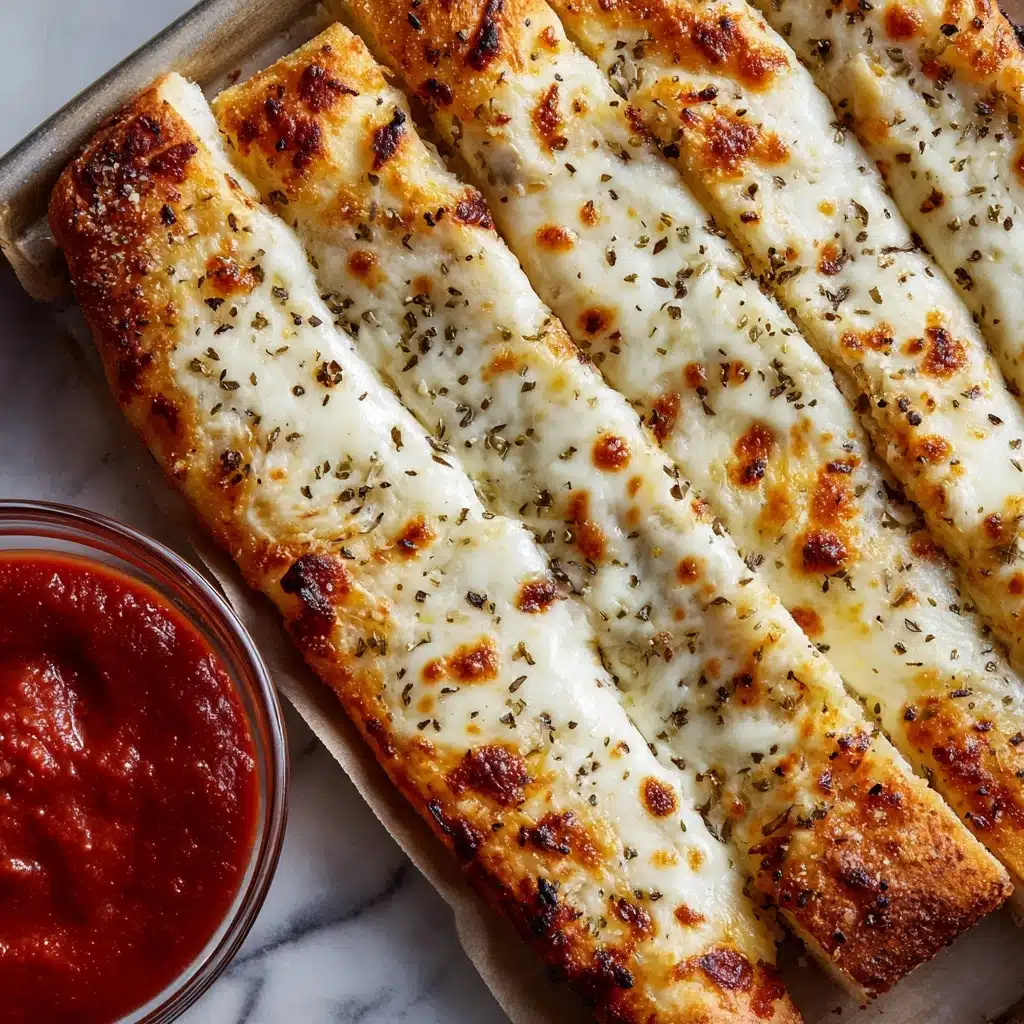 Homemade Cheesy Breadsticks Recipe - Recipe Image