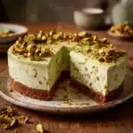 Pistachio Cheesecake with Almond Crust Recipe