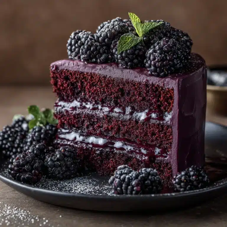 Blackberry Velvet Gothic Cake Recipe