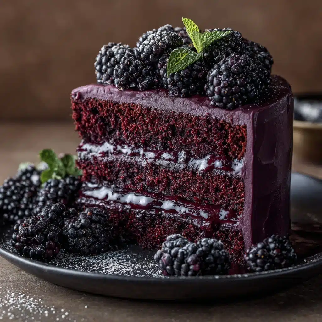 Blackberry Velvet Gothic Cake Recipe - Recipe Image