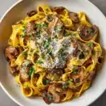 Easy Garlic Mushroom Pasta Recipe