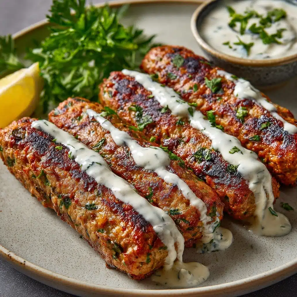 Chicken Kofta with Garlic Yogurt Sauce Recipe