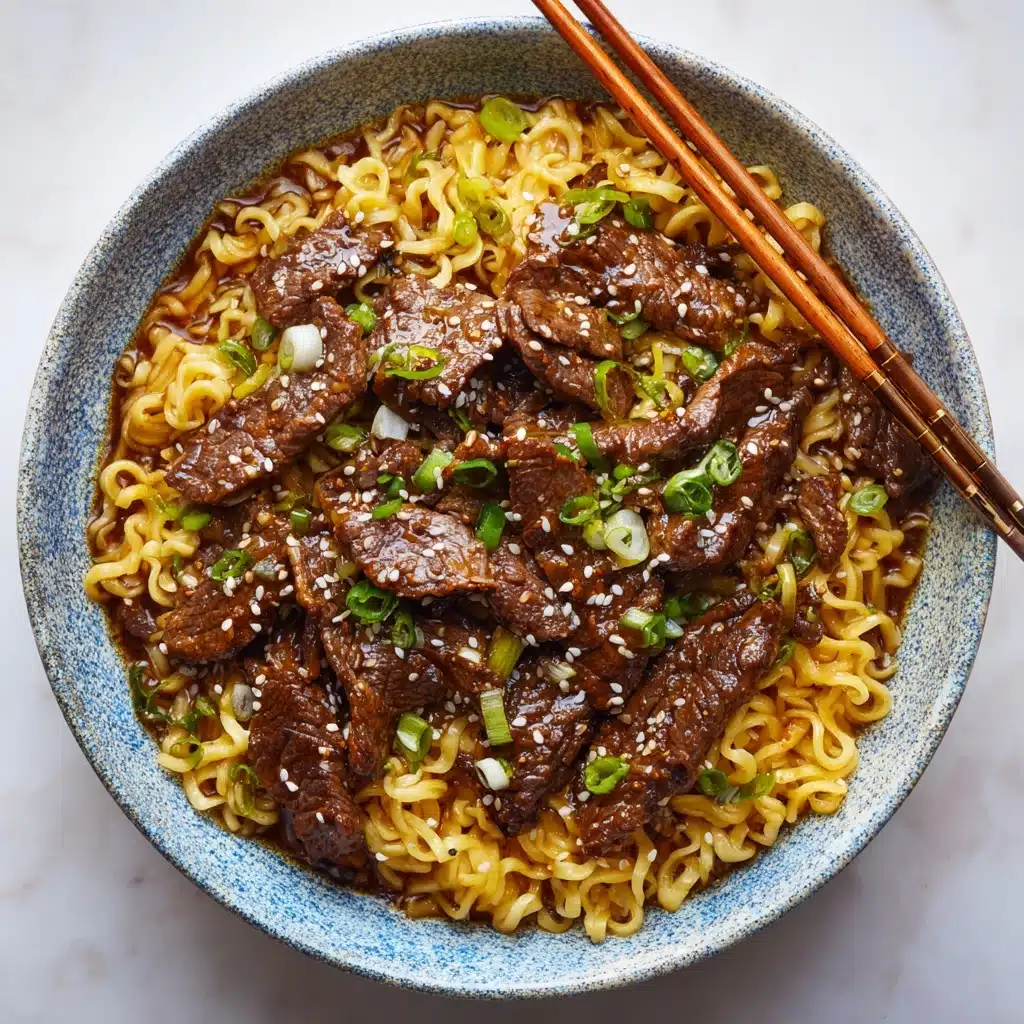 Honey Soy Crispy Beef and Noodles Recipe - Recipe Image