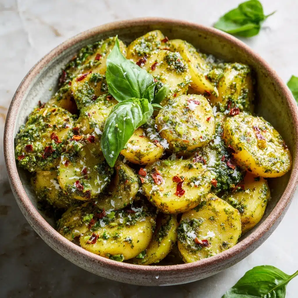Garden Basil Pesto Potato Salad Recipe - Recipe Image