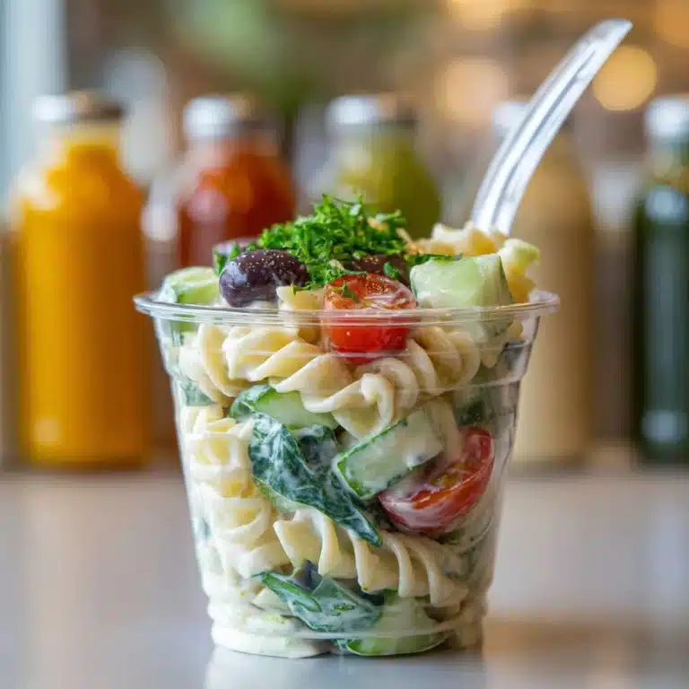 Caesar Pasta Salad Cups Recipe