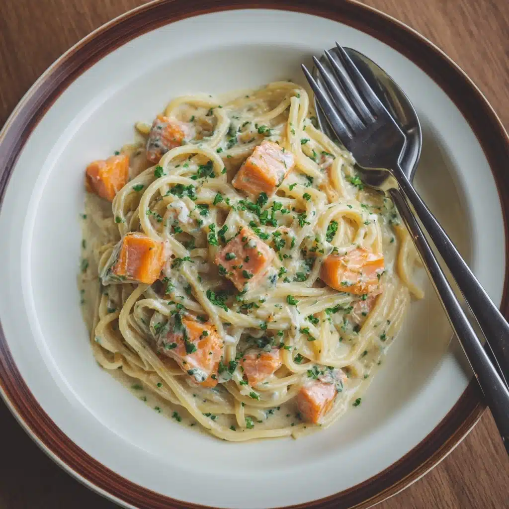 Smoked Salmon Carbonara Recipe - Recipe Image