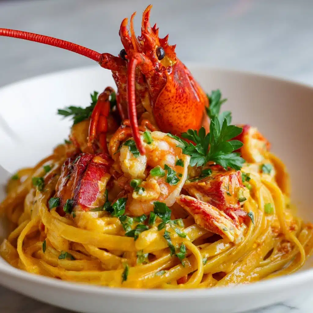 Creamy Lobster Curry Pasta Recipe - Recipe Image