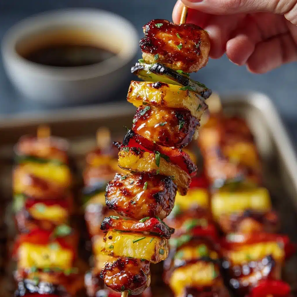 BBQ Pineapple Chicken Kabobs Recipe - Recipe Image