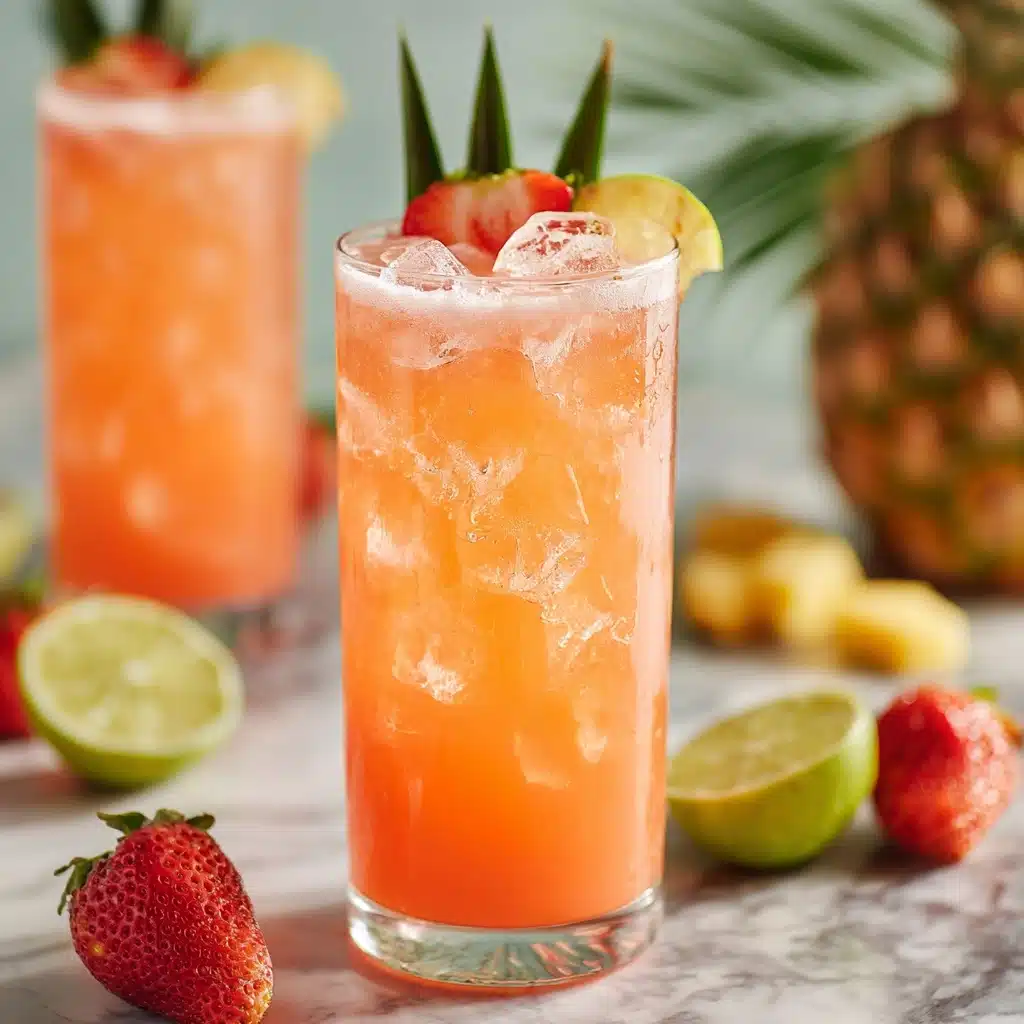 Pineapple Strawberry Agua Fresca Recipe - Recipe Image