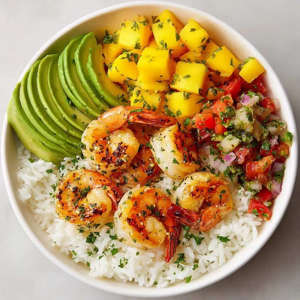 Shrimp and Avocado Bowls with Mango Salsa Recipe - Recipe Image