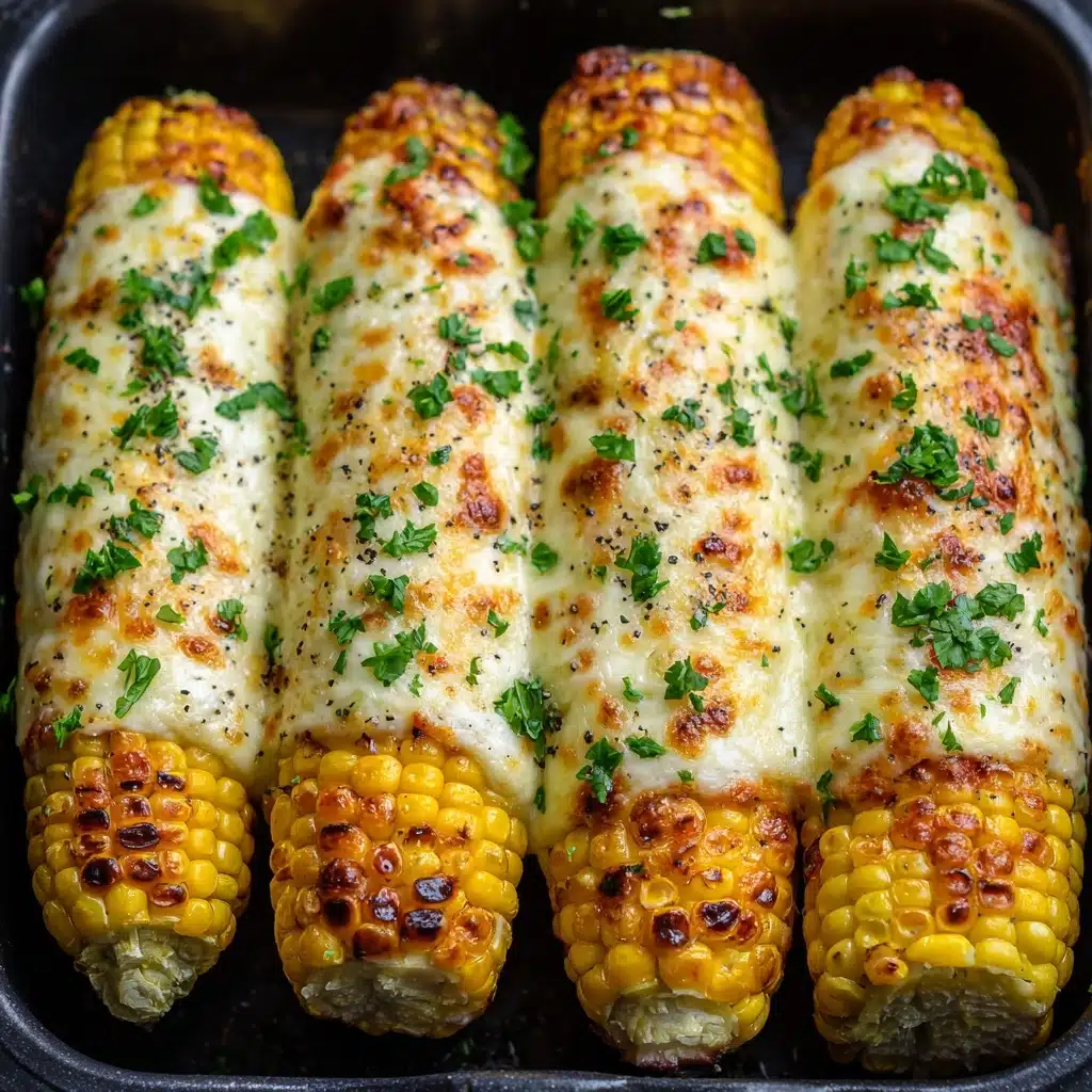 Best Cheesy Garlic Butter Corn on the Cob Recipe - Recipe Image