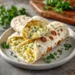 Cheesy Garlic Chicken Wraps Recipe