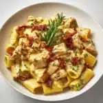 Spicy Chicken Creamy Pasta with Sun-Dried Tomatoes Recipe