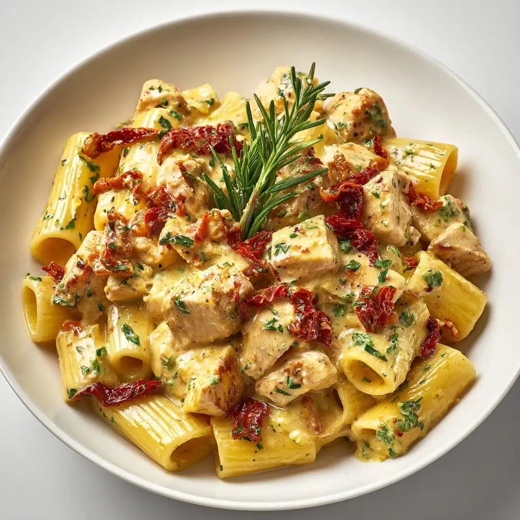 Spicy Chicken Creamy Pasta with Sun-Dried Tomatoes Recipe