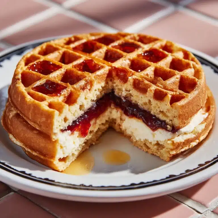 Easy Frozen Waffle Sweet Breakfast Sandwich Recipe