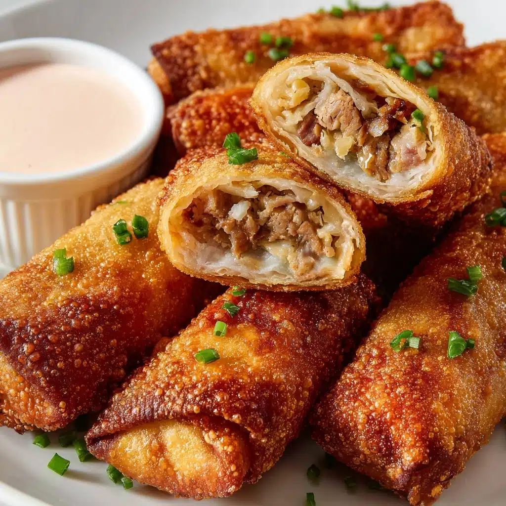 Air Fryer Crab Cake Egg Rolls with Fire Sauce Recipe - Recipe Image