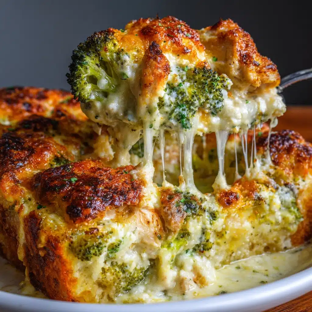 Chicken Broccoli Alfredo Bake with a Crispy Topping Recipe - Recipe Image