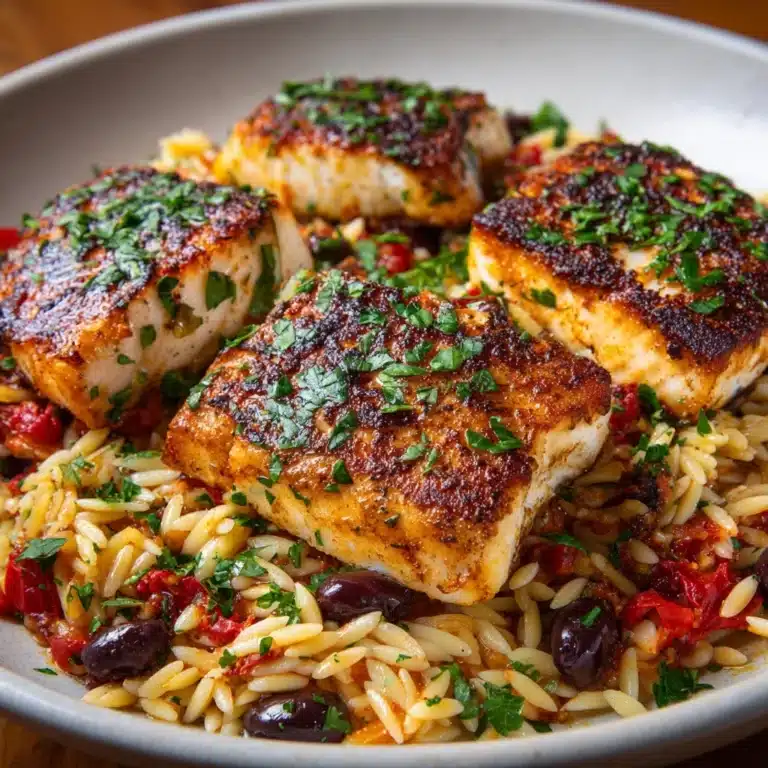 One Pan Fish & Risoni Recipe