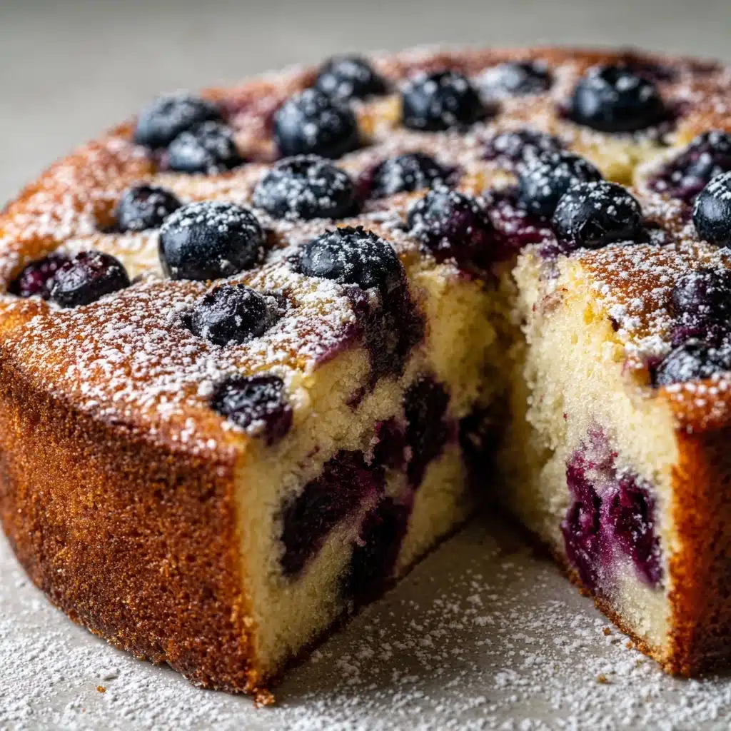 Blueberry Sour Cream Pound Cake Recipe - Recipe Image