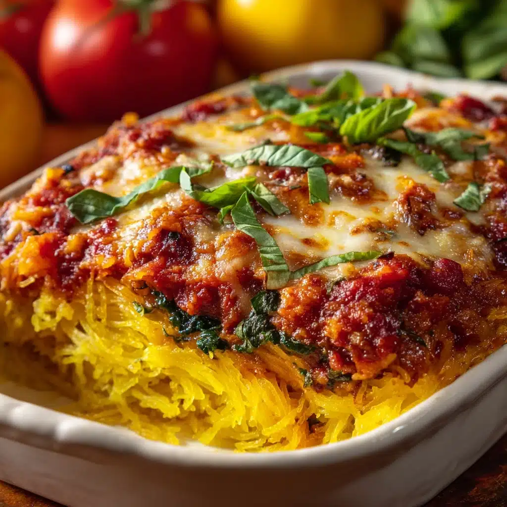 Cheesy Vegetarian Spaghetti Squash Casserole Recipe - Recipe Image