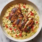 Creamy Parmesan Chicken and Orzo Recipe