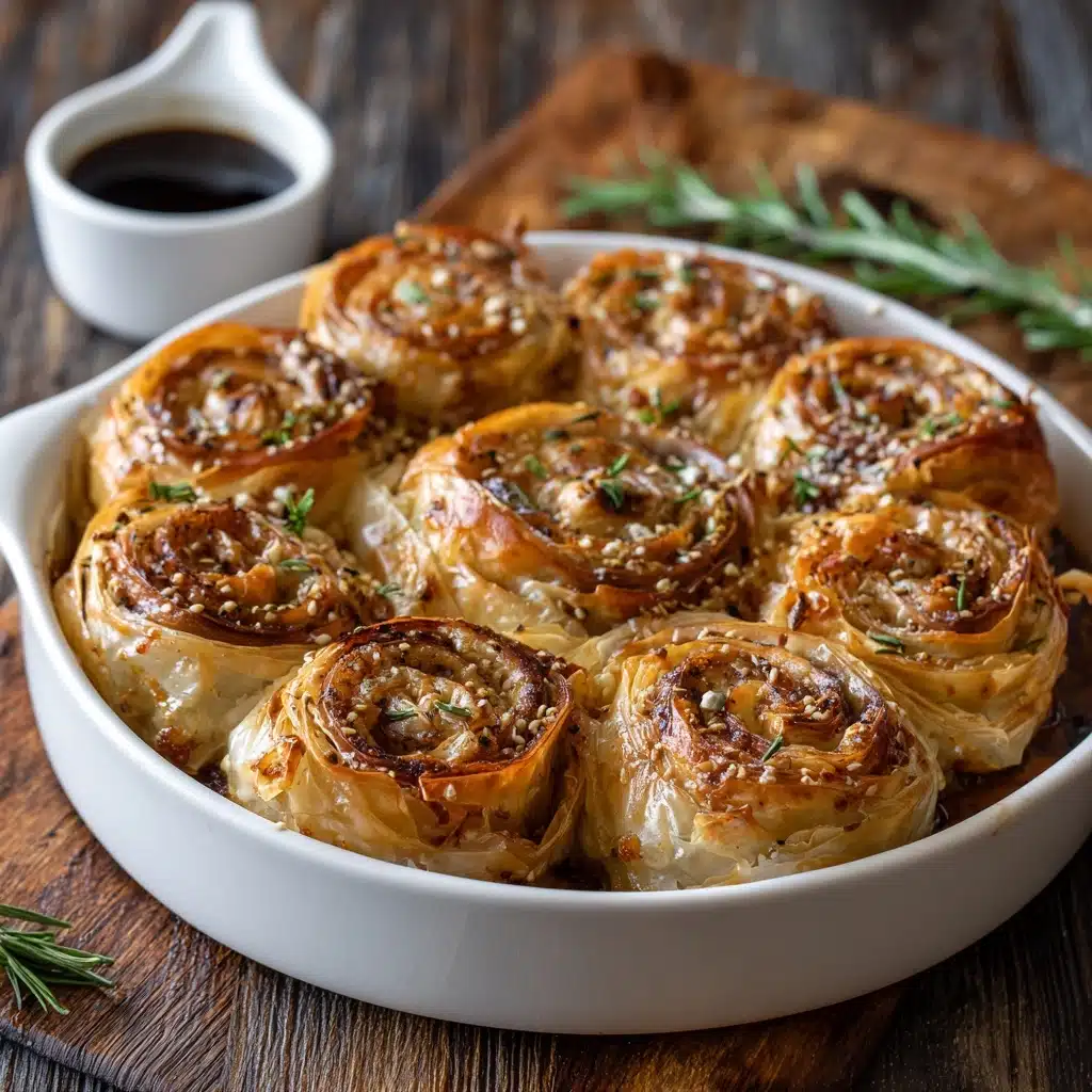 French Dip Roast Beef Pinwheels Recipe