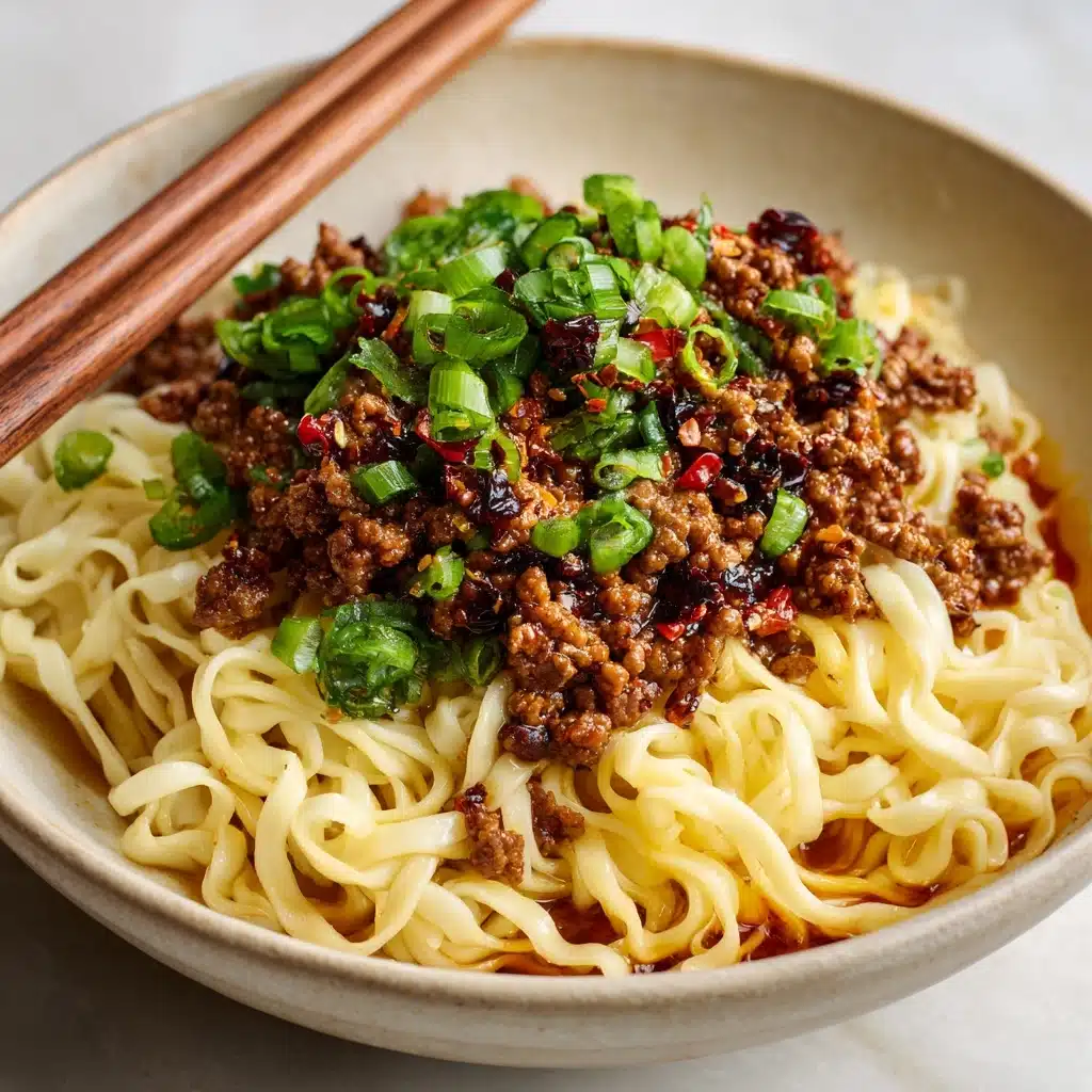 Mongolian Ground Beef Noodles Recipe - Recipe Image