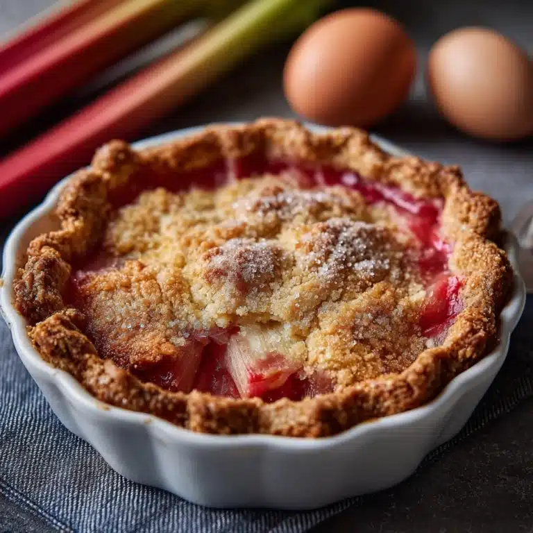 Rhubarb Custard Pie Recipe