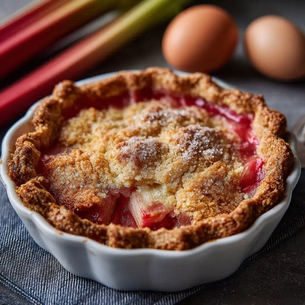 Rhubarb Custard Pie Recipe - Recipe Image