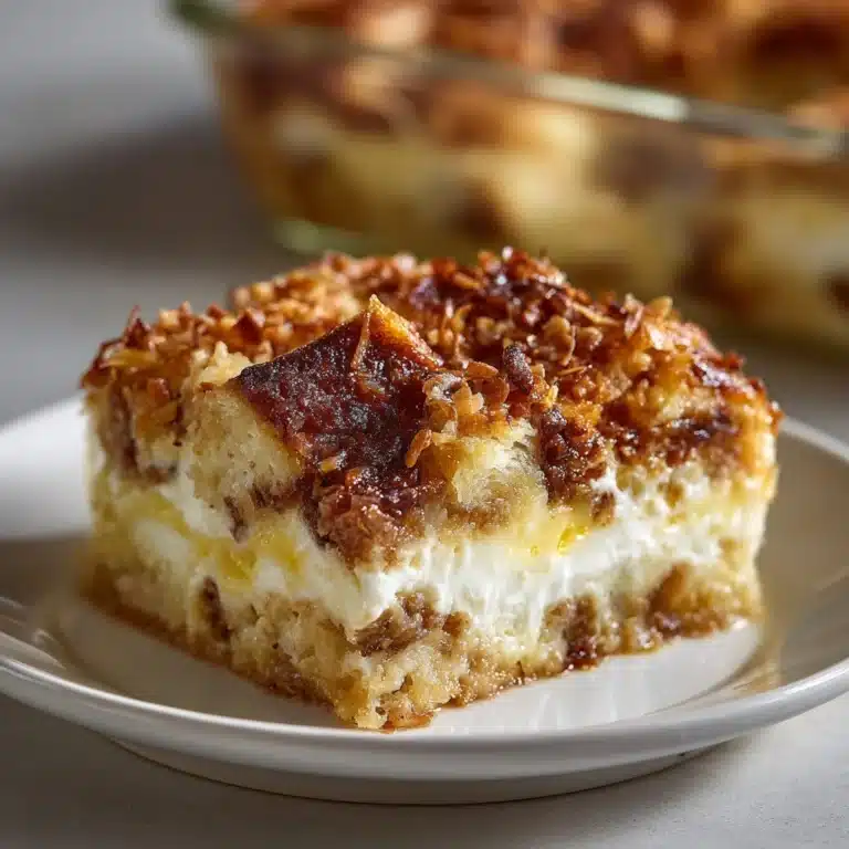 Coconut Cheesecake Bread Pudding Recipe