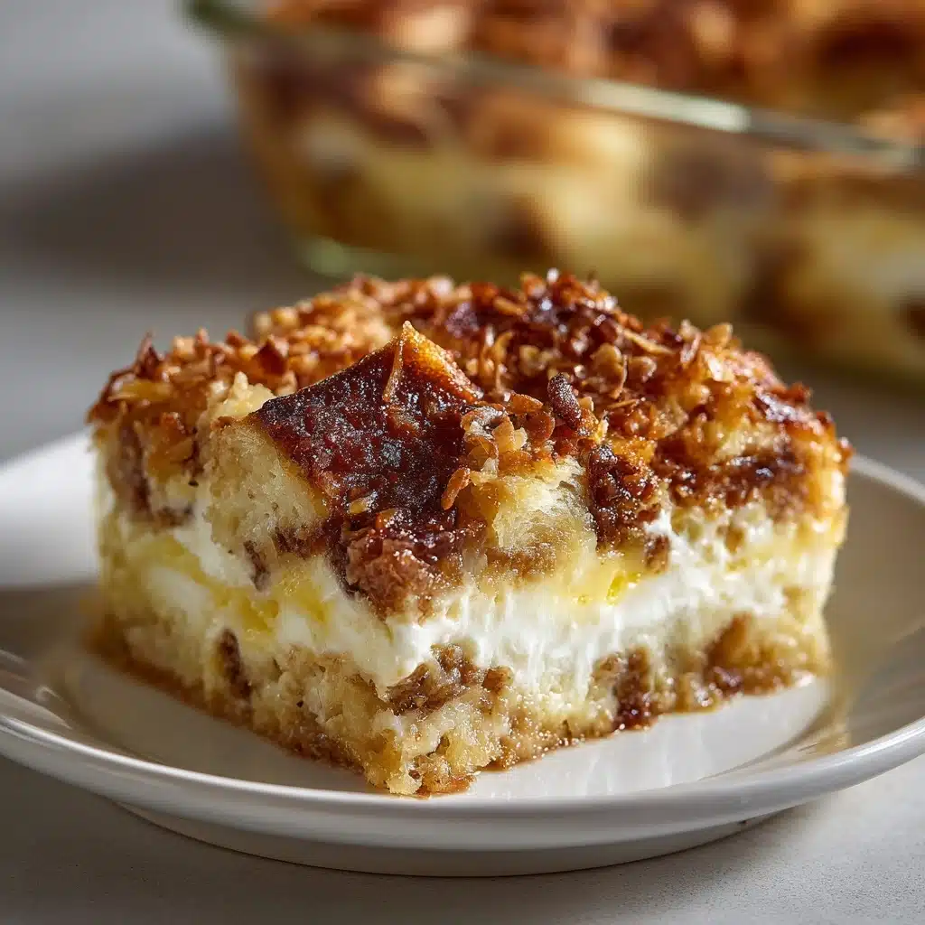 Coconut Cheesecake Bread Pudding Recipe