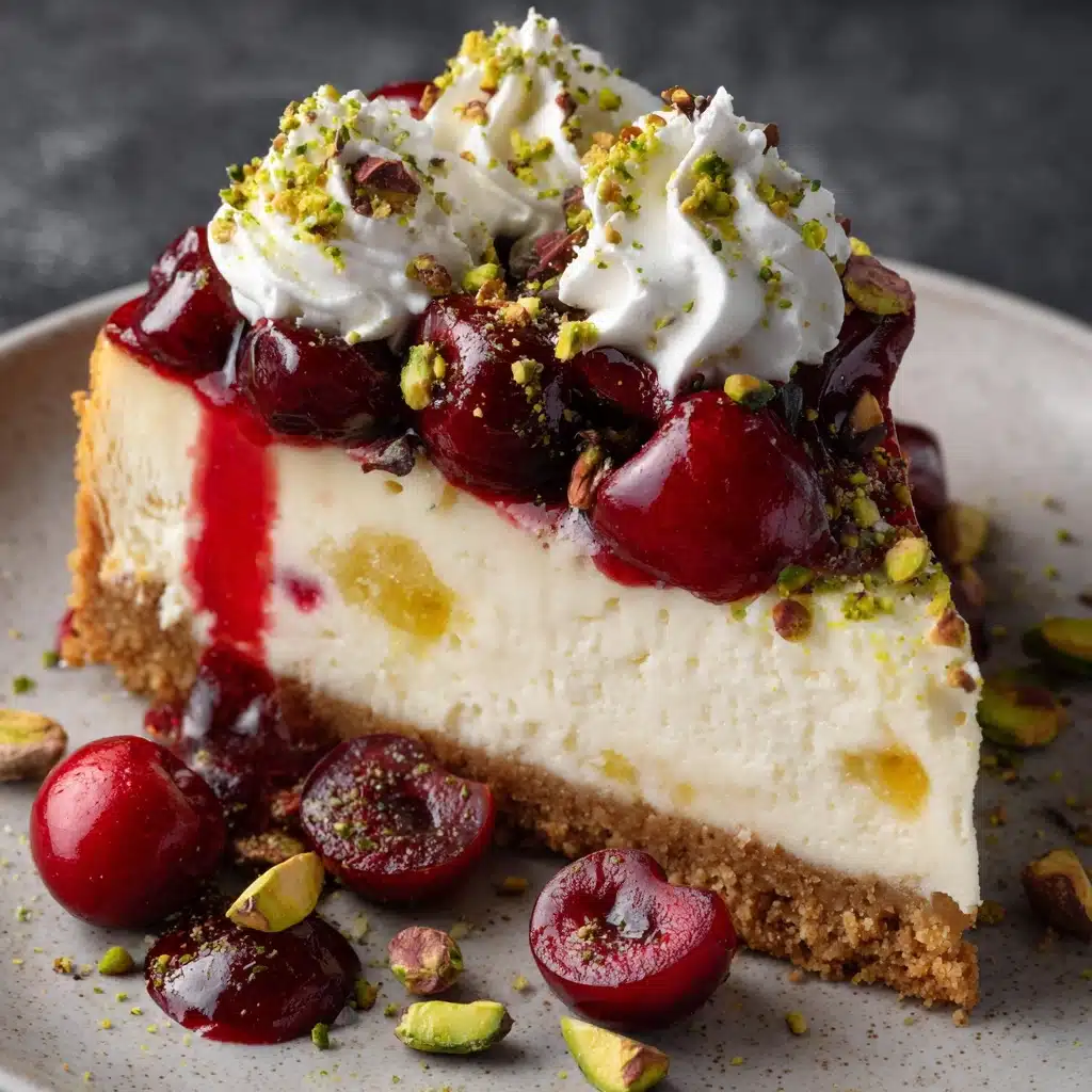 Luscious Lemon-Lime Cherry Pistachio Cheesecake Recipe