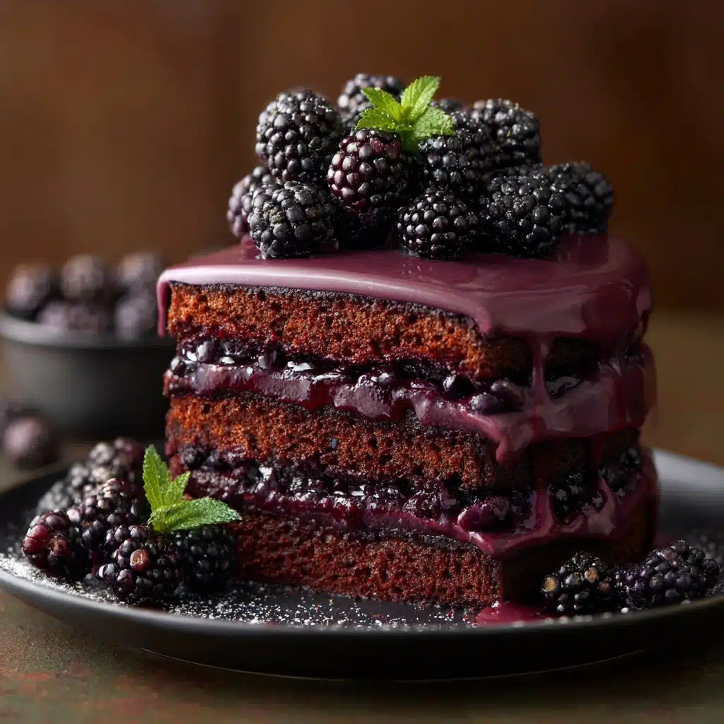 Blackberry Velvet Gothic Cake Recipe - Recipe Image