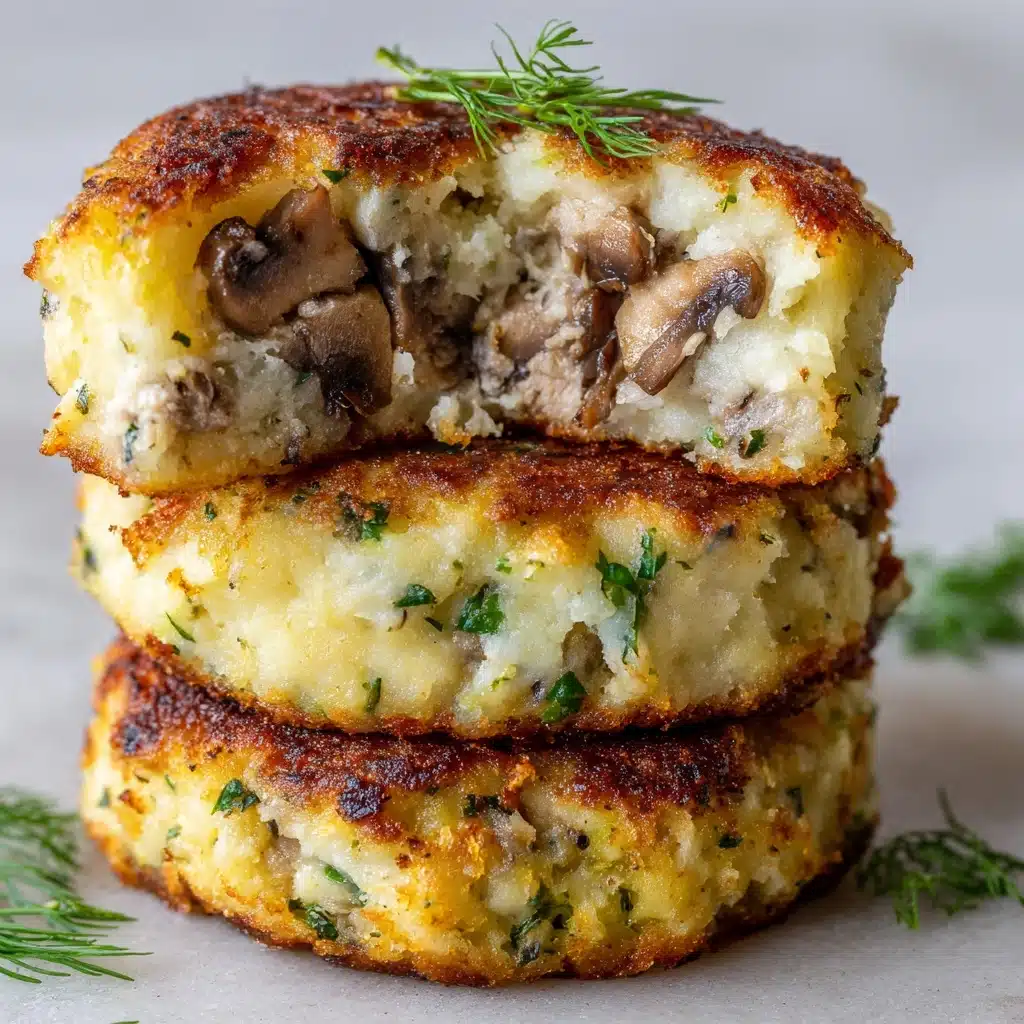 Mushroom Stuffed Potato Cakes Recipe